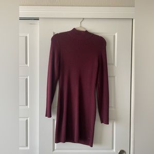 Abercrombie & Fitch burgundy sweater dress